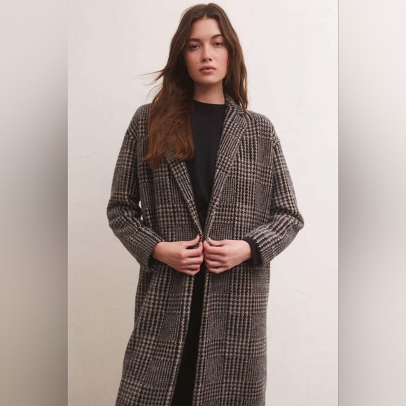 Z SupplyZ Supply Mason Houndstooth Coat, XS - Picture 9 of 10